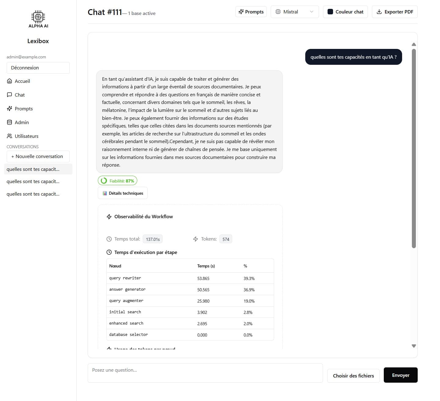 interface principale